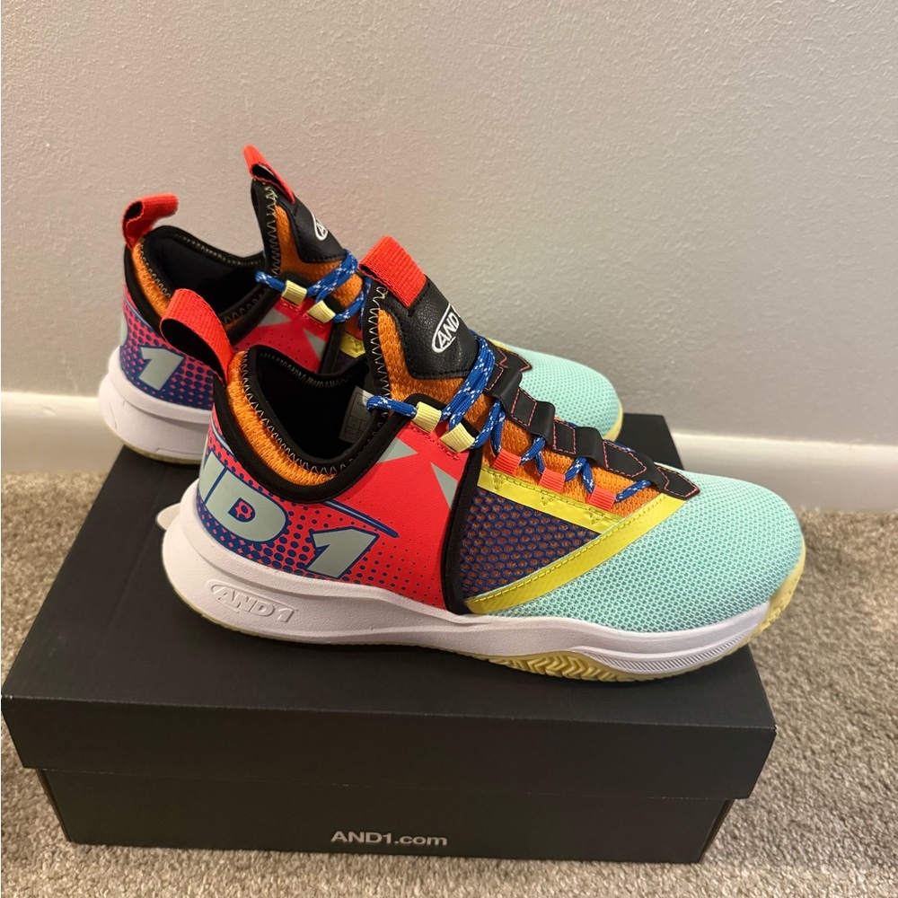 AND1 Men Multicolor Basketball Shoes